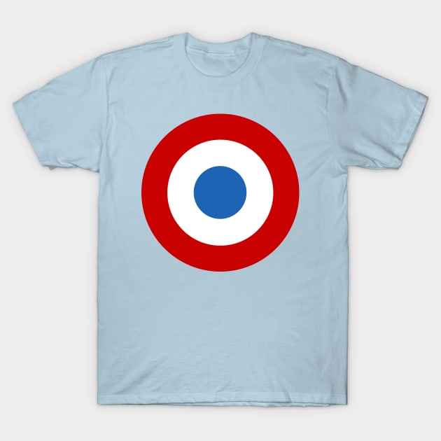 French Air Force Roundel T-Shirt by Lyvershop